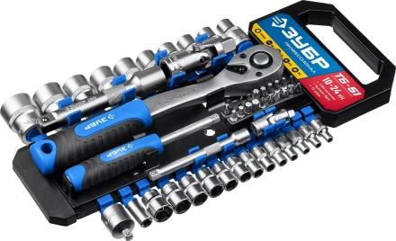 ЗУБР ТБ-51, 51 предм., (1/2), набор торцовых головок, Профессионал (27647-H50) купить в Нефтеюганске