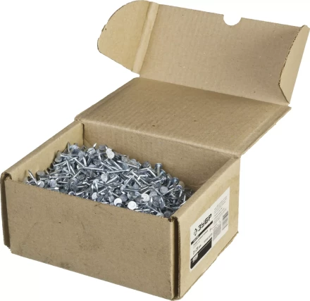 Гвозди ЗУБР &quot;МАСТЕР&quot; с большой потайной головкой оцинкованные чертеж №7811-7102, 3,0х25мм, 5кг 305090-30-025 купить в Нефтеюганске