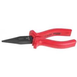 Тонкогубцы ЗУБР "МАСТЕР", маслобензостойкая рукоятка, покрытие оксидированное с полировкой, 160мм 22015-3-16_z01