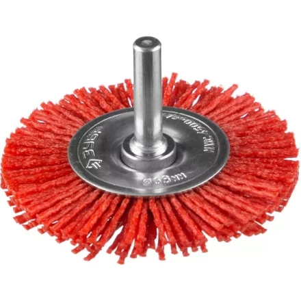 ЗУБР &quot;ПРОФЕССИОНАЛ&quot;. Щетка дисковая для дрели, нейлоновая проволока с абразивным покрытием, 63мм 35161-063_z02 купить в Нефтеюганске