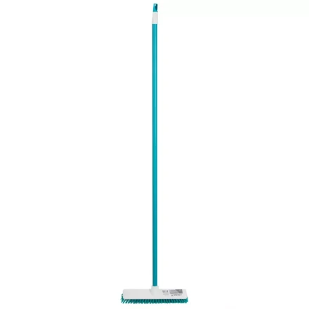 Щетка пластмассовая для чистки ковров, 27 cм, c черенком, 120 см, бирюзовая щетина, Home Palisad 935505 купить в Нефтеюганске