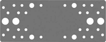 ЗУБР КП-2.0, 200 x 80 x 2 мм, цинк, крепежная пластина (310236-200-80) купить в Нефтеюганске