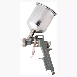 Пневматический краскопульт с верхним бачком V= 0,6 л + сопла диаметром 1.2, 1.5 и 1.8 мм MATRIX 57314