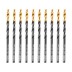 Сверло по металлу, 3,2 мм, HSS-Tin, Golden Tip, 10 шт. Denzel 717206 купить в Нефтеюганске