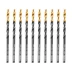 Сверло по металлу, 3,2 мм, HSS-Tin, Golden Tip, 10 шт. Denzel 717206 купить в Нефтеюганске