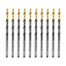 Сверло по металлу, 3,2 мм, HSS-Tin, Golden Tip, 10 шт. Denzel 717206 купить в Нефтеюганске