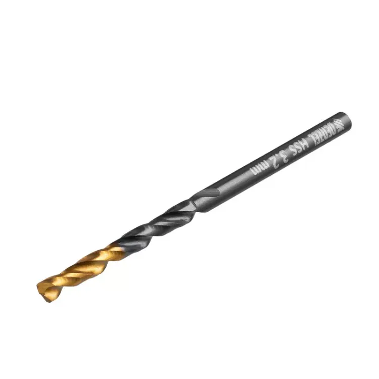 Сверло по металлу, 3,2 мм, HSS-Tin, Golden Tip, 10 шт. Denzel 717206 купить в Нефтеюганске