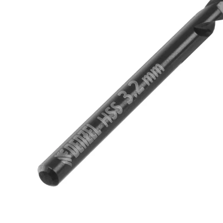 Сверло по металлу, 3,2 мм, HSS-Tin, Golden Tip, 10 шт. Denzel 717206 купить в Нефтеюганске
