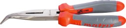 Длинногубцы изогнутые  160мм двухкомпонентные рукоятки MATRIX PROFESSIONAL 17402
