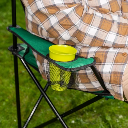 Стул складной с подлокотниками и подстаканником 81 х 51 х 86 см Camping Palisad 69608 купить в Нефтеюганске