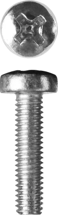 Винт ЗУБР &quot;МАСТЕР&quot; DIN 7985, класс прочности 4.8, оцинкованный, M3x16мм, 5кг 303150-03-016 купить в Нефтеюганске