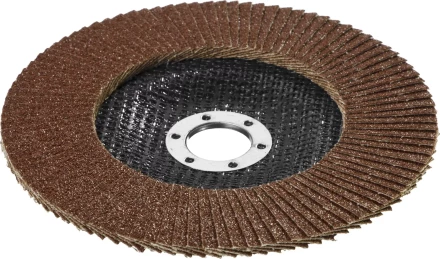 Круг шлифовальный STAYER &quot;PROFI&quot; лепестковый торцевой, зерно-электрокорунд нормальный, тип КЛТ 1, P60, 125х22,2мм 36581-125-060 купить в Нефтеюганске