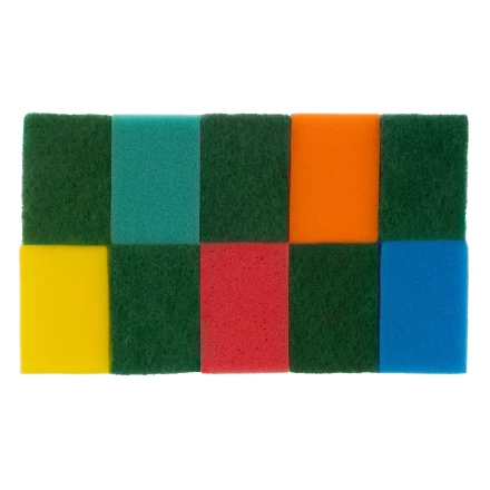 Губки для посуды Optima MAXI, 98 x 65 x 31 мм, 10 шт., Home Palisad 923545 купить в Нефтеюганске