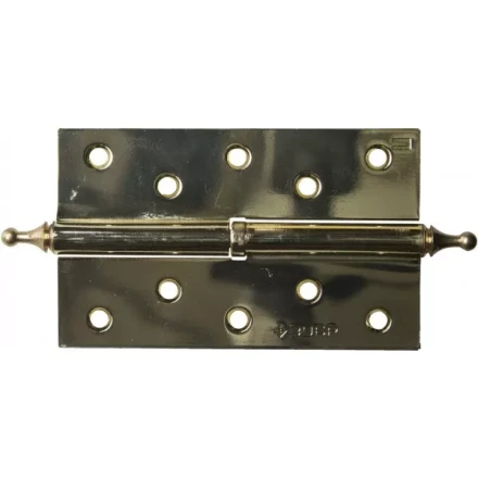 Петля дверная разъемная ЗУБР &quot;ЭКСПЕРТ&quot;, 1 подшипник, цвет латунь (PB), правая, с крепежом, 125х75х2,5мм, 2 шт 37605-125-1R купить в Нефтеюганске