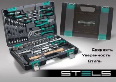 Набор инструментов 76 предметов 12 гранные головки STELS 14116 купить в Нефтеюганске