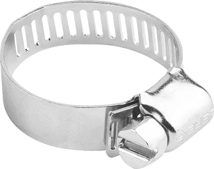 Хомуты ЗУБР &quot;ЭКСПЕРТ&quot;, оцинкованные, просечная лента 12 мм, 19-44 мм, 4 шт 37805-019-44-4 купить в Нефтеюганске