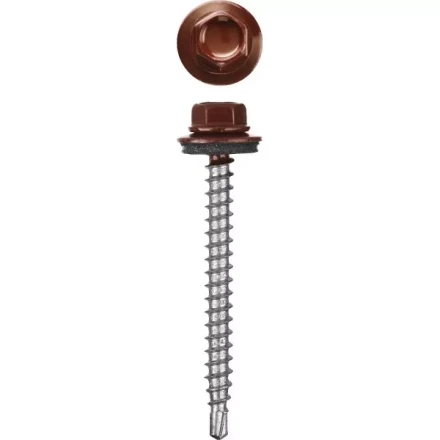 Саморезы СКД кровельные, RAL 3005 темно-красный, 35 х 4.8 мм, 1 800 шт, для деревянной обрешетки, STAYER 30300-48-035-3005 купить в Нефтеюганске