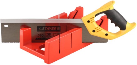 Набор STAYER: пластмассовое + ножовка с 2-комп рукояткой, усиленный обушок, стусло MAXI 4&quot; (для заготовок 100ммх52мм) в комплекте с ножовкой 15395-35 купить в Нефтеюганске