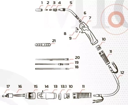 Гусак к горелке MIG 26KD MF0181 Ref Aurora купить в Нефтеюганске