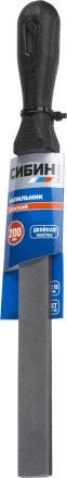 Напильник СИБИН плоский с пластиковой рукояткой, 200мм 16701-20 купить в Нефтеюганске