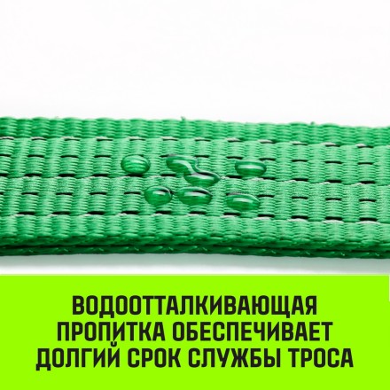 Трос буксировочный HITCH REGULAR масса авто 25т разрывная 75т 50м лента 50мм крюк-крюк (SZ071507) купить в Нефтеюганске