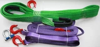 Ремень буксировочный динамический разрывная нагрузка12т РА L= 8.0 м 80мм в 2 слоя с кч din 3.2т купить в Нефтеюганске