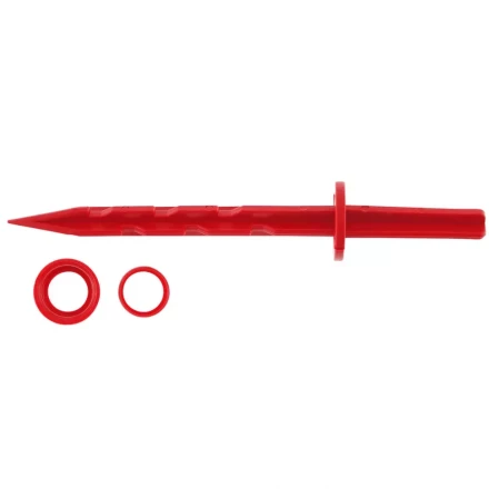 Колышек 20см с установочным кольцом для крепления укрывного материала и пленки 10шт красный PALISAD 64434 купить в Нефтеюганске