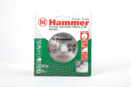 Диск пильный твердосплавный HAMMER Ф130х20мм 36зуб. (205-201) купить в Нефтеюганске