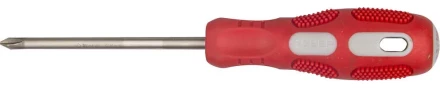 Отвертка ЗУБР &quot;ПРОФИ&quot; хромованадиевая сталь, двухкомпонентная рукоятка, магнит наконечник, PH2x100мм 25232-2-100_z01 купить в Нефтеюганске