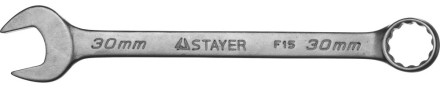 Ключ STAYER &quot;MASTER&quot; гаечный комбинированный, хромированный, 30мм 27085-30 купить в Нефтеюганске