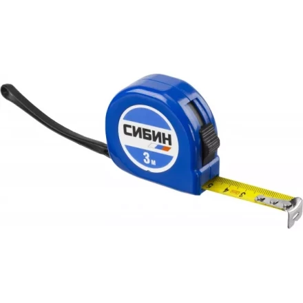 Рулетка СИБИН, пластиковый корпус, 3м/16мм 34020-03-16 купить в Нефтеюганске