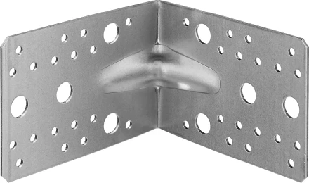 ЗУБР УКУ-2.0, 90 x 130 x 130 x 2 мм, цинк, усиленный крепежный уголок (310116-90-130) купить в Нефтеюганске