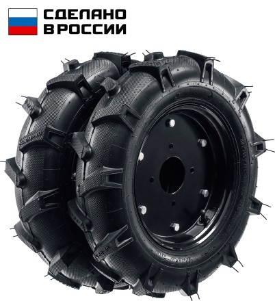 ЗУБР КП-2, 4.00-10, 2 шт., пневматические колеса для мотоблоков (707106-2) купить в Нефтеюганске