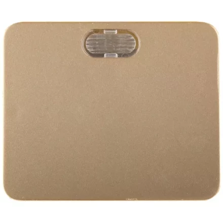 Выключатель СВЕТОЗАР &quot;ГАММА&quot; с подсветкой, одноклавишный, без вставки и рамки, цвет золотой металлик, 10A/~250B SV-54131-GM купить в Нефтеюганске