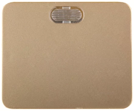 Выключатель СВЕТОЗАР &quot;ГАММА&quot; с подсветкой, одноклавишный, без вставки и рамки, цвет золотой металлик, 10A/~250B SV-54131-GM купить в Нефтеюганске