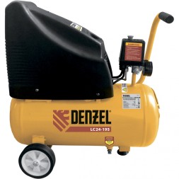 Компрессор воздушный безмасляный поршневой прямой привод DENZEL LC 24-195 58072