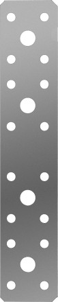 ЗУБР КП-2.0, 180 x 35 x 2 мм, цинк, крепежная пластина (310236-180-35) купить в Нефтеюганске