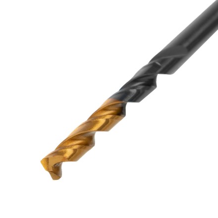 Сверло по металлу, 3,5 мм, HSS-Tin, Golden Tip, 10 шт. Denzel 717207 купить в Нефтеюганске