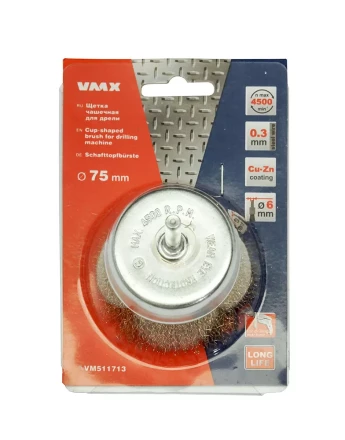 Щетка для дрели ф75 мм чашечная VMX 511713 купить в Нефтеюганске