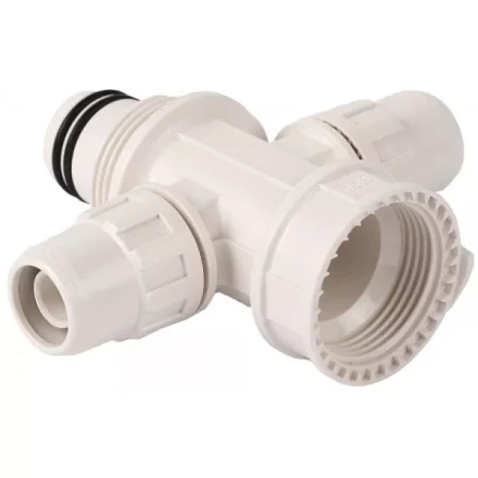 Коллектор ЗУБР &quot;ШиреФит&quot; сборный крестовой &quot;внутренняя резьба - штуцер с гайкой - штуцер с гайкой&quot;, 20мм х 16мм 51518-20-16-20 купить в Нефтеюганске