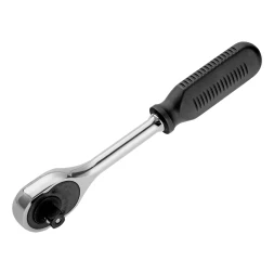 Ключ-трещотка 1/2", 45 зубьев, с быстрым сбросом, CrV, хром// Сибртех 14004