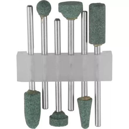 Набор STAYER: Насадки шлифовальные абразивные с оправкой, карбид кремния, 6шт 29921-H6 купить в Нефтеюганске