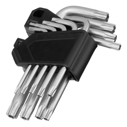 Набор ключей имбусовых Torx-Tempered, TT10-50, CrV, 9 шт. Сибртех 123707 купить в Нефтеюганске
