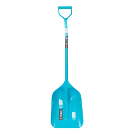 Лопата для уборки снега Palisad 61795, полипропилен, 330х490х1265 мм, цельнолитая конструкция, LUXE купить в Нефтеюганске