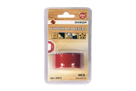 Коронка по дереву 54 мм Энкор 24614 купить в Нефтеюганске