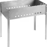 Мангал GRINDA "BARBECUE", нержавеющая сталь, толщина 1,5мм, 500х300х500мм 427784 купить в Нефтеюганске