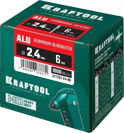 Заклепки алюминиевые KRAFTOOL 311701-24-06 купить в Нефтеюганске