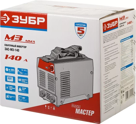 Сварочный инвертор ММА ЗАС-М3-140 серия МАСТЕР купить в Нефтеюганске