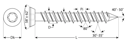 Шурупы ШБ-Х по бетону хроматированные коробка серия ПРОФЕССИОНАЛ купить в Нефтеюганске