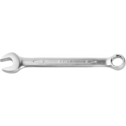 Ключ ЗУБР &quot;ПРОФИ&quot; гаечный комбинированный, Cr-V сталь, хромированный, 12мм 27022-12 купить в Нефтеюганске